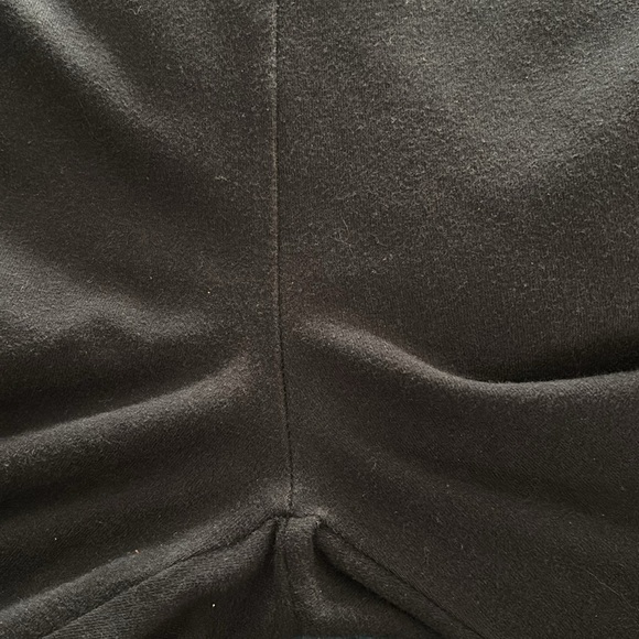 VTG Pink Victoria’s Secret Fold Over Spell Out Sequin Capri Leggings Black Sz M - Picture 4 of 7